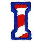 Patriotic Stripes Letter H Alphabet Iron On Patch items in 