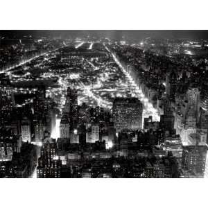   NEW YORK CENTRAL PARK NIGHT 24x36 WALL POSTER 33120