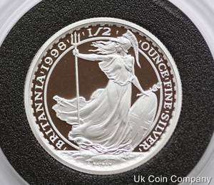 1998 BRITANNIA £1 ONE POUND FINE SILVER PROOF UK COIN  
