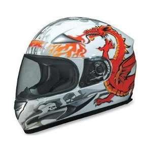   Dragon Full Face Motorcycle Helmet White Medium 0101 3393: Automotive