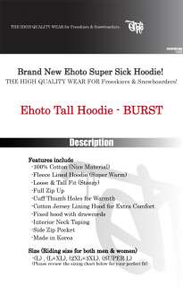 Ehoto Ski & Snowboard Tall Hoodie   BURST  