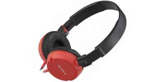 NEW SONY MDR ZX100 ZX Series Stereo Headphones RED  