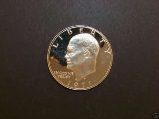 1971 S  Proof IKE Eisenhower Dollars 40% Silver  