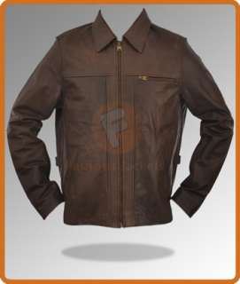 Inception Cobb Leonardo Vintage Brown Mens Leather Jacket  