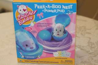 NIP Zhu ZuZu Zu Babies Peek A boo Nest & Power Pod  