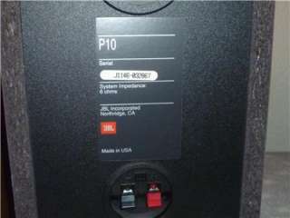 JBL P10 XE HIGH PERFORMANCE LOUDSPEAKER SYSTEM/BOOKSHELF SPEAKERS 