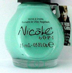 Nicole By OPI O.P.I Nail Polish MY LIFESAVER Justin Bieber Mint Green 