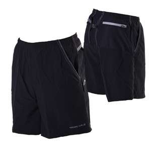   Mile Mens Sports & Fitness 2 in 1 Trail Running Shorts Black  