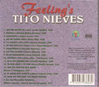 Feelings TITO NIEVES cd descontinuado rare Ill always  