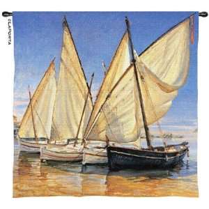  Tapestry Wall Hanging White Sails II [Kitchen]: Home 