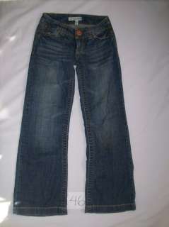 Womens Aeropostale Blue Jeans Size 00 Short Avery Wide Leg Lot #121146 