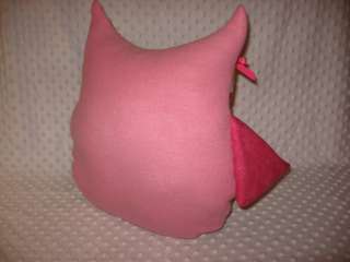 Little Hoot The Owl Urban Zoologie Owls in Pink Decor Pillow Handmade 
