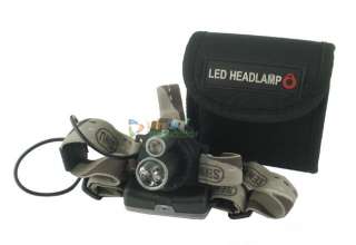 NEW Two LED HeadLamp Head Light Flashlight Torch 200 Lm  