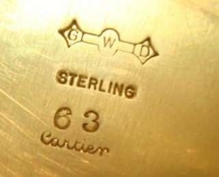Cartier Sterling 12 Round Tray Heavy 20 troy ounces  