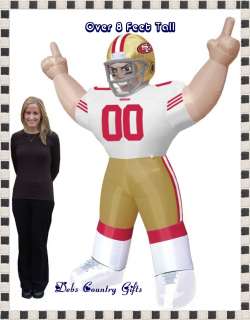 San Francisco 49ers NFL Large 8 Ft Inflatable Football Player  
