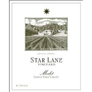   Star Lane Vineyard Santa Ynez Merlot 750ml Grocery & Gourmet Food