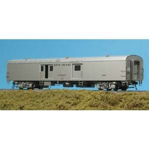  HO Baggage Car, RI/Silver #4377: Toys & Games