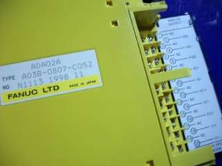 FANUC LTD ANALOG OUTPUT ADA02A TYPE A03B 0807 C052  