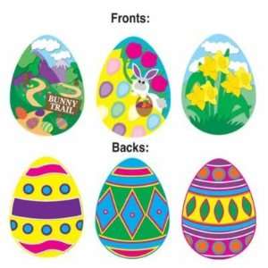  Beistle   44614   Pkgd Easter Egg Cutouts  Pack of 12 