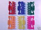 LARGE 3 1/2 BRIGHT COLORS JAW CLIPS hair clip NEW