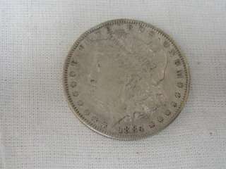 1884 S US Silver Morgan Dollar extra fine evenly toned  