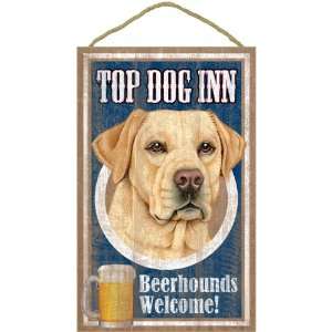 Yellow Lab Top Dog Inn Beerhounds Welcome!