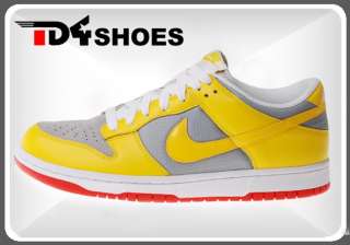 Nike Wmns Dunk Low CL Yellow Grey Red Shoes 317815701  