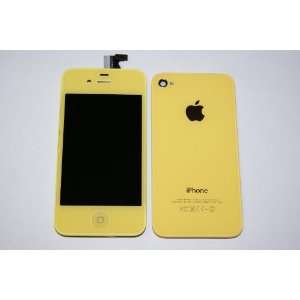  Yellow iPhone 4S 4GS Full Set: Front Glass Digitizer + LCD 