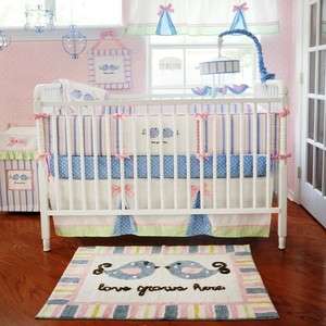   Baby Sam Love Grows Here Baby Bedding 7 Piece Crib Bedding Set  