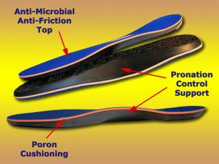 10 Seconds Flat Foot Sport Arch Support Insoles  
