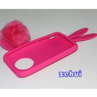 Soft Cute1/9 Colors Bunny Rabbit Silicone Bumper Case Cover for Iphone 