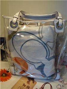 COACH*SET 3 BUNDLE! 16594 XL BEACH TOTE W/NWT MATCHING TOWEL & COACH 