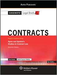 Casenote Legal Briefs Contracts, Keyed to Ayres and Speidels Studies 