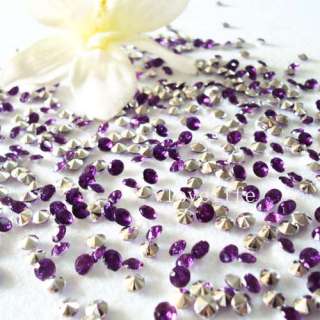 10000 Purple&Silver Diamond Confetti Wedding Decoration  
