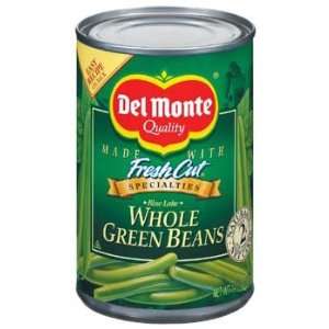 Del Monte Whole Green Beans 14.5 oz:  Grocery & Gourmet 
