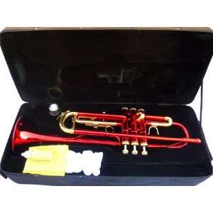   Red Concert Band Trumpet w/case Approved+Warranty Musical Instruments