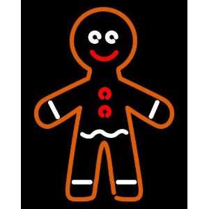 Gingerbread Man Holiday Afghan Throw Blanket