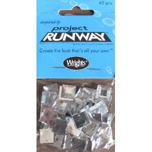 Project RUNWAY Wrights SEW ON GEMS Pack of 40 Clear SEW ON Faceted 