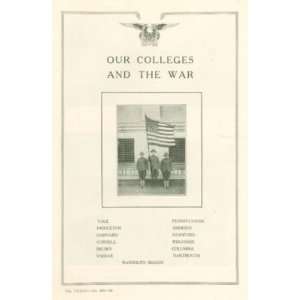   American Colleges World War I Yale Harvard Amherst 