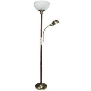  Grandrich G 5615 AB Floor Lamp with Reader, Antique Brass 
