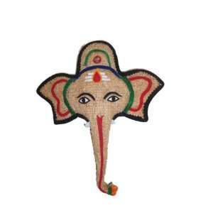  Handcrafted Ganesha Face   Wall Hanging Made From Vetiver 