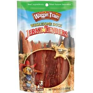 Waggin Train Jerky Tenders Dog Treats, Duck, 3.5 Ounce Package