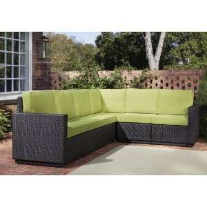 Home Styles 5803 60   Riviera Outdoor Patio Six Seat L Shape Sectional 