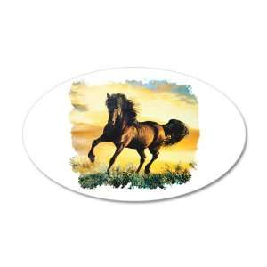  38.5x24.5O Wall Vinyl Sticker Horse at Sunset: Everything 