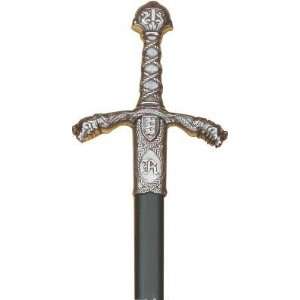  RICHARD THE LIONHEART 12TH CENTURY SWORD WITH SILVER 
