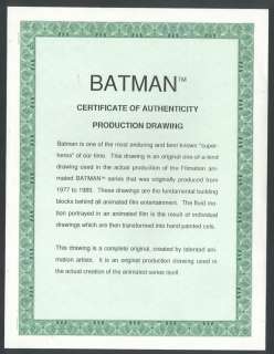 2pc 1977 80 Batman Production Original Pencil Drawings  
