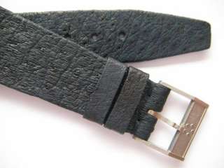 Eterna dark blue leather peccary watch band 22 mm  