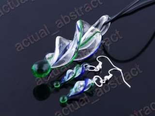 FREE necklace earring 6SETS lampwork glass wholesale  