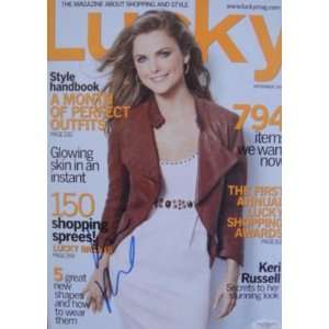  Keri Russell SEXY Signed NO LABEL LUCKY Magazine JSA 