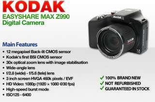   Easyshare Max Z990 30X Zoom Digital Camera NEW! 41771773663  